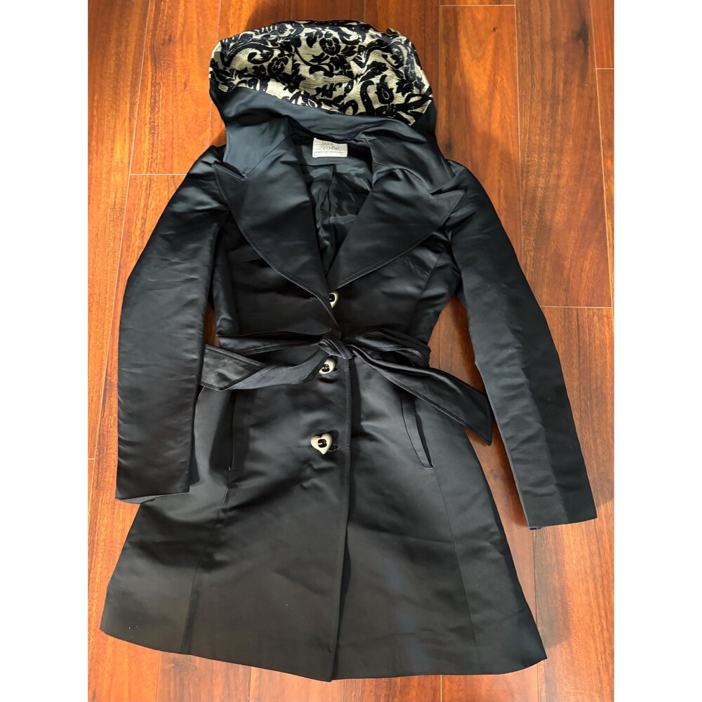 Sara Berman Black Trench Coat circa 1980s